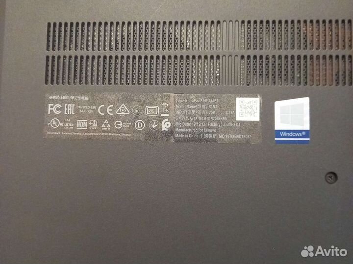 Ноутбук Lenovo ideapad s145 -15AST