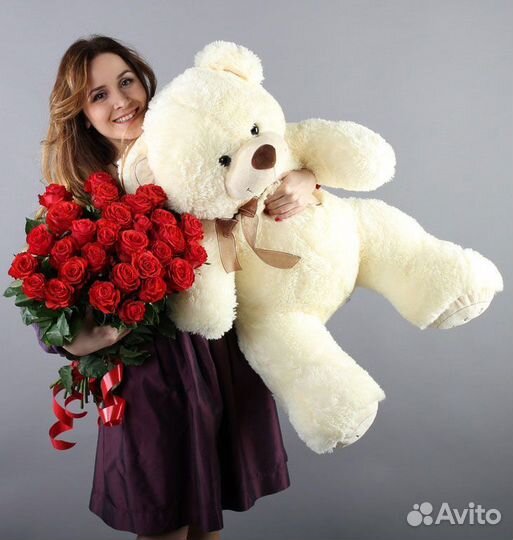 Плюшевый медведь 1.2 метра