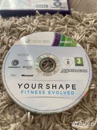 Диск yourshape fitness evolved на Xbox 360
