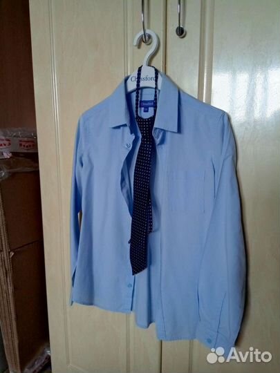 Рубашки, пиджак, водолазки мальчик школа 134-140