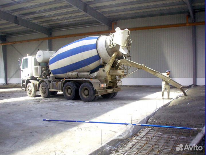 Раствор, бетон с доставкой и подачей