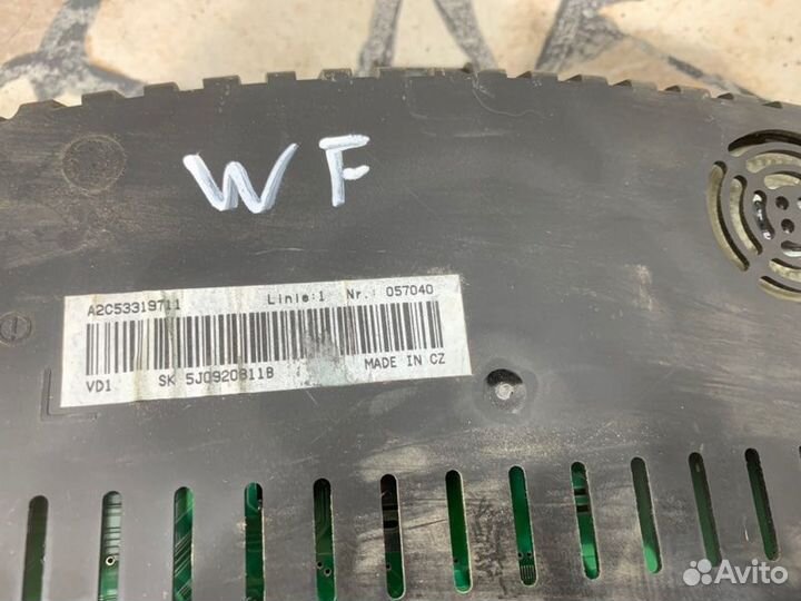 Панель приборов (Щиток) Skoda Fabia хэтчбэк 1.4