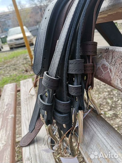 Ремень кожаный ручной работы