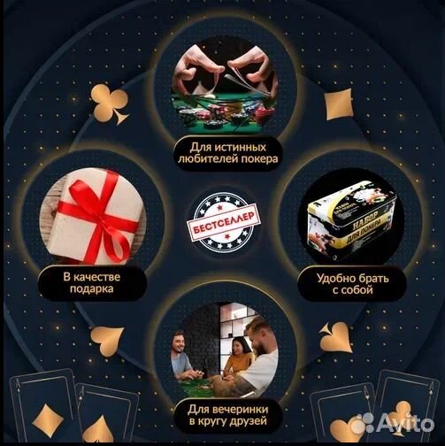 Набор для покера 200 фишек