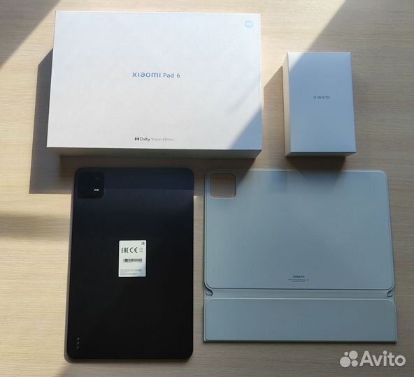 Планшет Xiaomi Pad 6, 6/128Gb, черный + Чехол