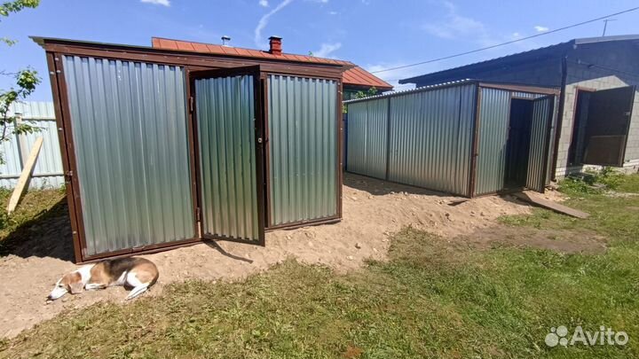 Гараж-пенал Хозблок односкатный