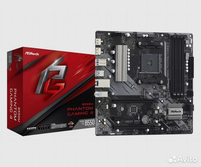 Новая ASRock B550m Phantom Gaming 4