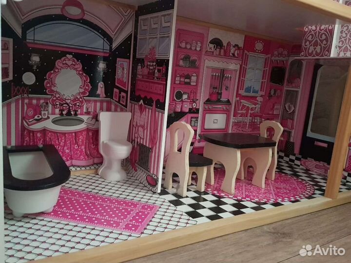 Кукольный домик с мебелью kidktaft