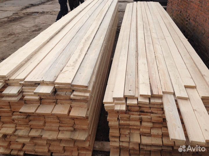 Натуральная доска сосна 100х150мм