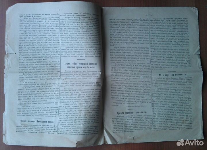 Журнал 1918 г Америка и Мир, Американское правител