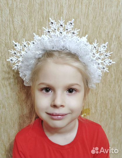 Ободок снежинка