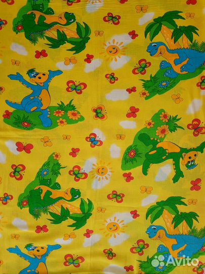 Детское постельное белье 1,5-спальное динозавры