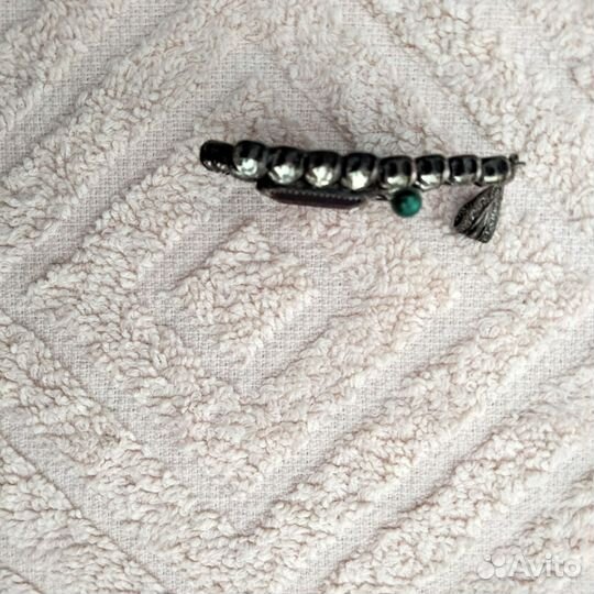 Антиквариат подвеска серебро рубин