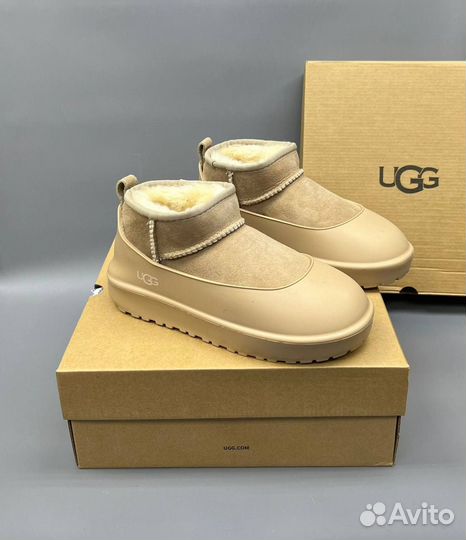 Угги UGG Ultra Mini Tasman «Sand» с галошей