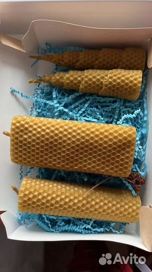 Набор свечей из вощины