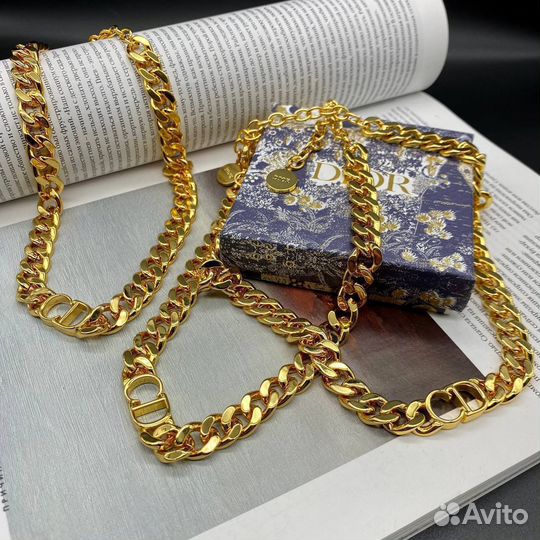 Цепь чокер Dior