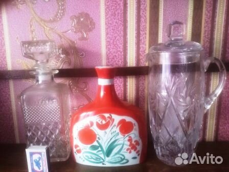 Старинные графины вазы