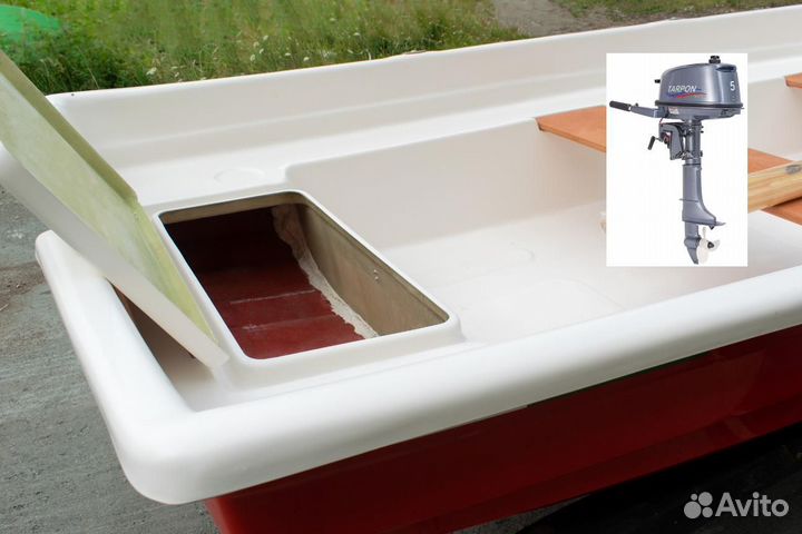 Моторно-вёсельная лодка Тортилла-395 с Рундуками T