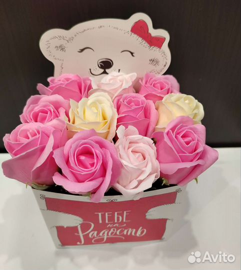 Букет цветов из мыла