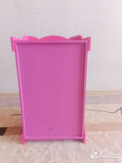 Шкаф для кукольной одежды деревянный