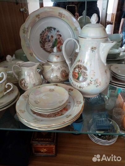 Чайный сервиз мадонна гдр 6 персон