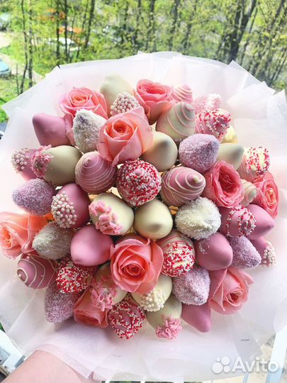 Букет из клубники в шоколаде