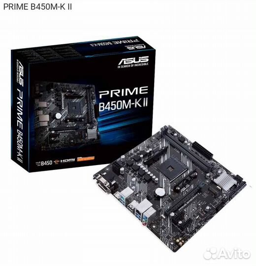 Материнская плата Asus prime B450M-K II mATX AM4