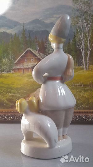 Статуэтка СССР Пастушок с барашком, зхк