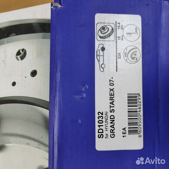 Тормозной диск задний на grand starex