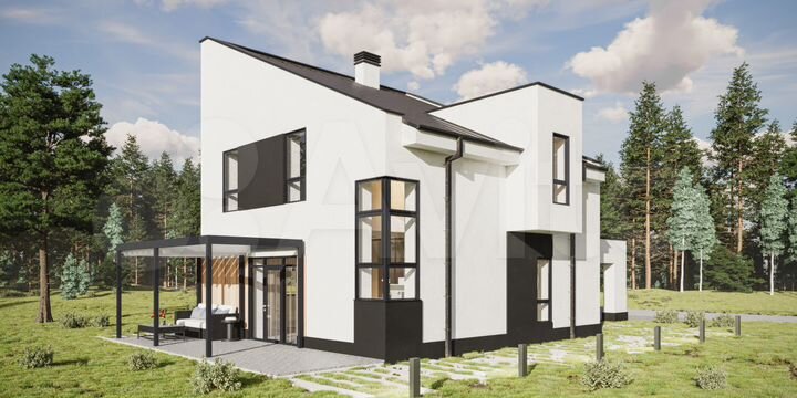 Коттедж 128,5 м² на участке 11,9 сот.