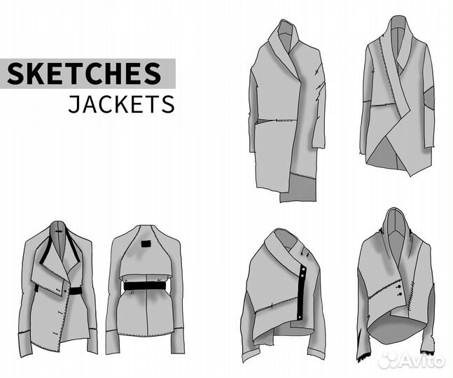 Дизайнер одежды / fashion sketch / пошив коллекций