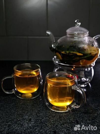 Кружки с двойными стенками 290мл 2штуки