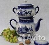 Чайник + сахарница керамические