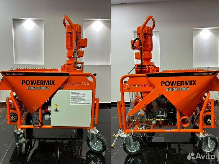 Штукатурная станция PowerMix Euro 380V