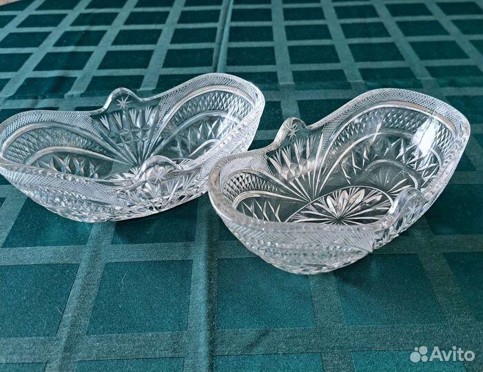 Ваза конфетница. Хрусталь