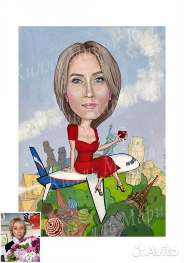 Картина в стиле Шарж