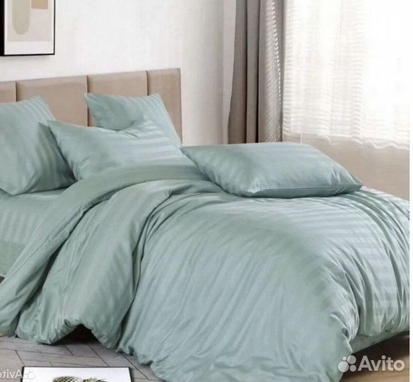 Постельное белье страйп сатин оптом