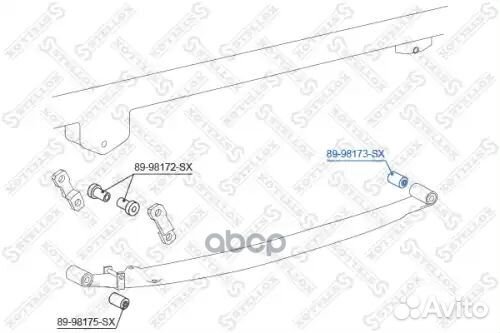 598 09173 9038914007 втулка рессоры нижн Toyota