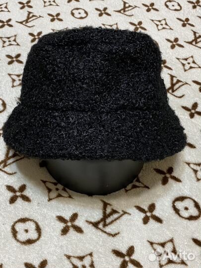 Панама черная на флисе + шарф