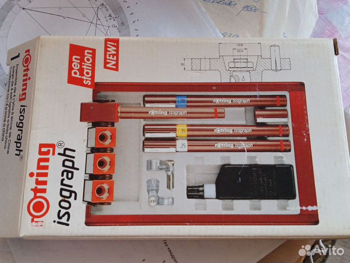 Pen Station Rotring изограф isograph