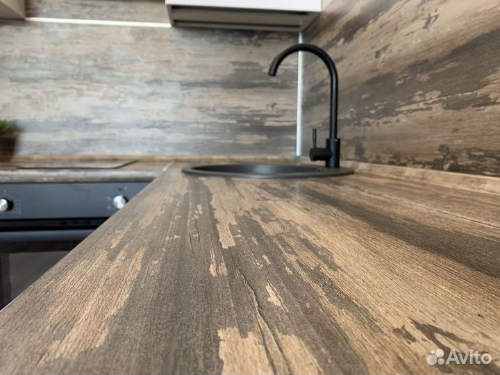 Кухня в студию с барной стойкой ксп:42849