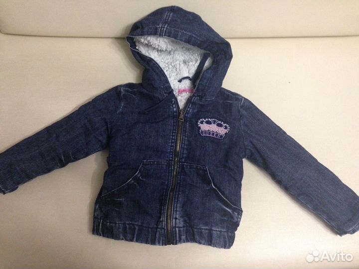 Куртка джинсовая на девочку 2-3 года