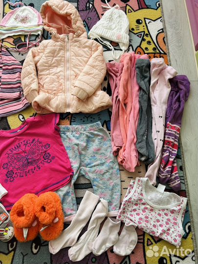 Вещи пакетом на девочку 74 80