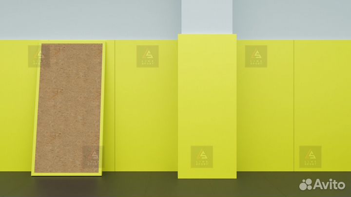 Стеновой протектор Line-Sport желтый