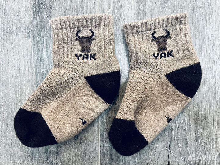 Носки детские из шерсти яка
