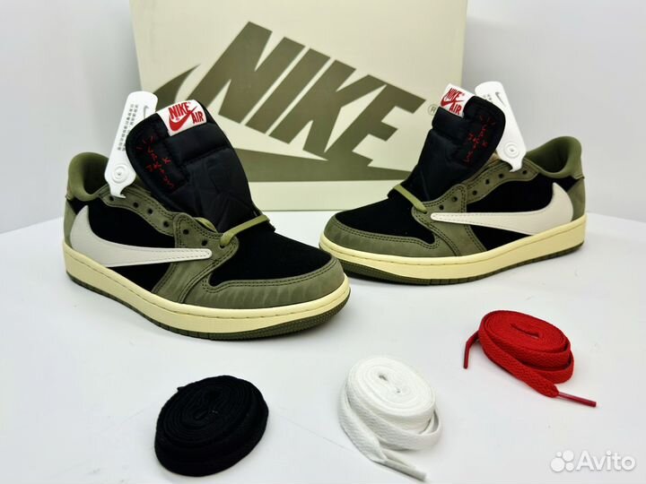 Travis Scott x Air Jordan 1 Low OG Black Olive