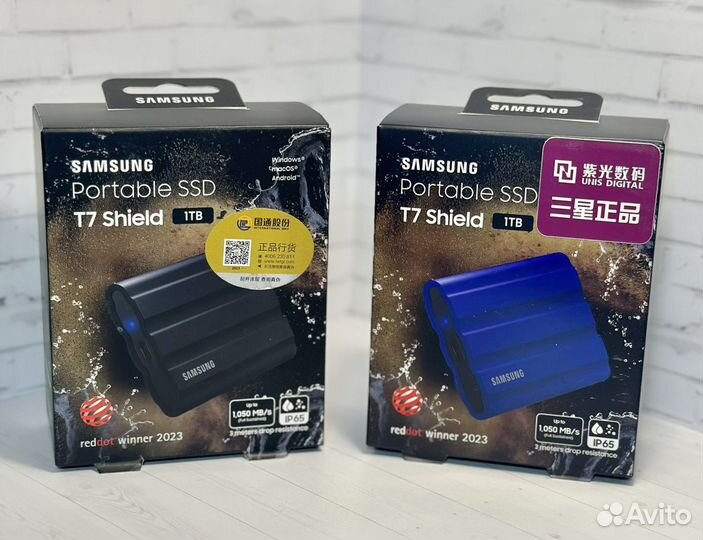 Внешний SSD Samsung T7 Shield 1TB новые оригинал