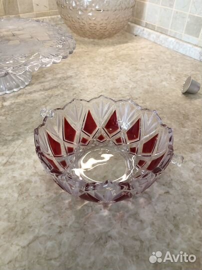Блюдо хрустальное СССР
