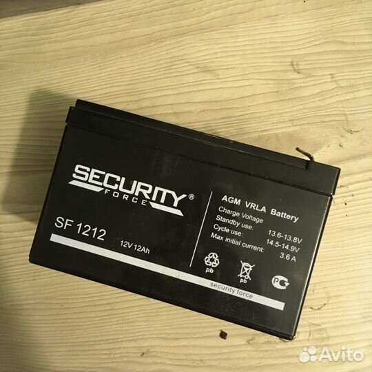 Аккумулятор Security Force SF 1212 AGM 12V / 7Ah