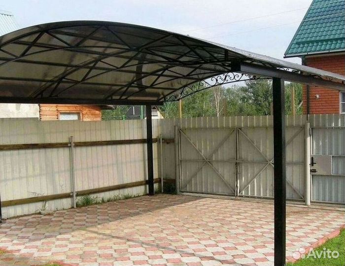 Навесы из поликарбоната для дачи